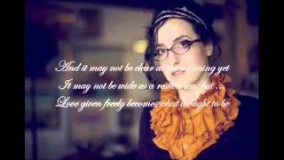 Audrey Assad - Ought To Be (Lyric Slideshow) - Music Video