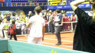 Richard Gasquet is playing around with his racquet