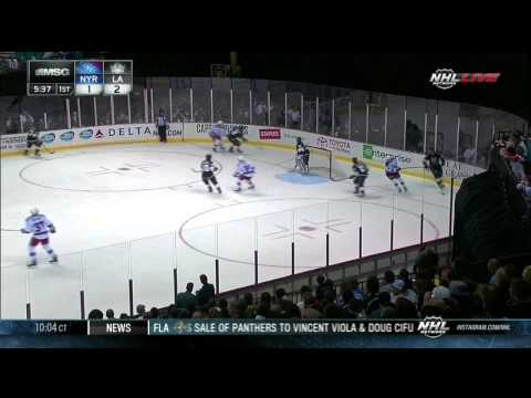 J.T. Miller goal 2-1 NY Rangers vs LA Kings 9/27/13 NHL Hockey