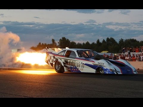 6000 HP JET CAR MACH II @ HILL'S RACE RIVANAZZANO DRAGWAY