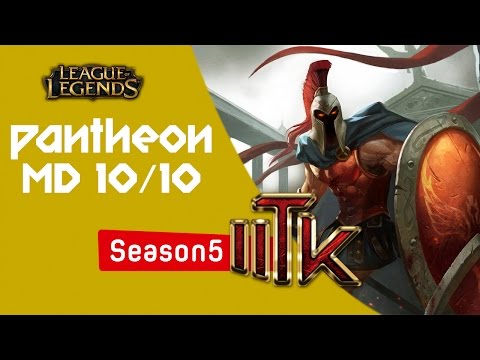 League of Legends - MD10/10 - Pantheon Jungle - Season 5 (Portugues BR)