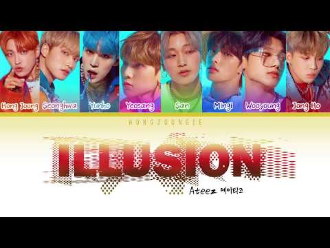 ATEEZ (에이티즈)ILLUSION(Color Coded Lyrics Han/Rom/Eng)