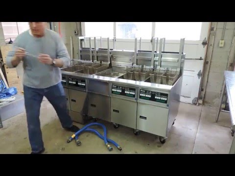 Pitco SG14-JS Frialator Computerized 4 Bay Gas Open Deep Fryers on eBay!