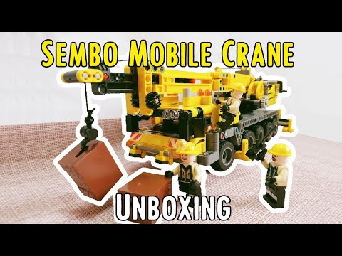 SEMBO BLOCK 701800 Mobile Crane technic Unpacking