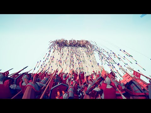 CAVALRY ARMY vs 20 HWACHA ARROW RAIN - Totally Accurate Battle Simulator TABS