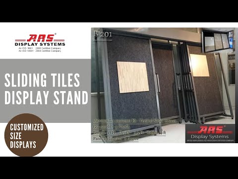 Tile display sliding system