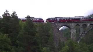 preview picture of video 'Raumabanen Kylling Bru - Raumabanen Tog på Kylling Bru - Zug auf der Kylling Brücke'