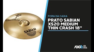 Video thumbnail for 100% Batera - Prato Sabian Xs20 Medium Thin Crash 18'' by 100% Batera