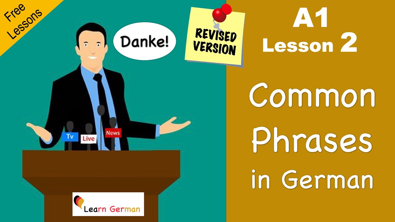Learn German – A1 – 2 – Common Phrases