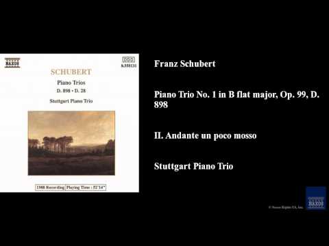 Franz Schubert, Piano Trio No. 1 in B flat major, Op. 99, D. 898, II. Andante un poco mosso