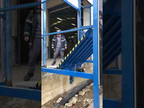 PAW vertical dock leveler designed for warehouses, logistics centers