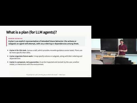 CMU AI Agents 2026: 5. Planning, Task Decomposition, and Multi-Agent Coordination