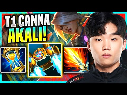 CANNA IS SO GOOD WITH AKALI! - T1 Canna Plays Akali Top vs Jayce! | Preseason 11