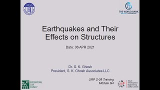S-5_Earthquakes and Their Effects on Structures/ 06 April, 2021
