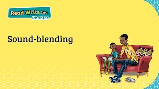 Read Write Inc. sound blending tutorial using phonics flashcards
