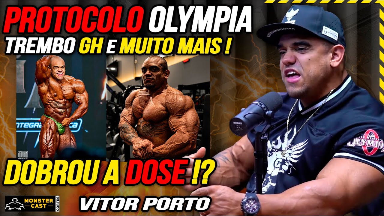 PROTOCOLO VITOR PORTO TOP 5 OLYMPIA 212 ! DOSES DE GH REVELADAS  OFF E CUTTING !!!