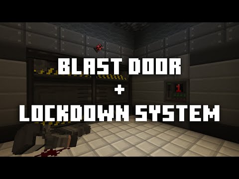 Blast Door w/ Lockdown System - SCP: Dystopia 2.0 [Minecraft Bedrock Edition]