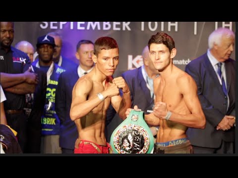 GAVIN McDONNELL v ROBIN ZAMORA - OFFICIAL WEIGH IN & HEAD TO HEAD / GOLOVKIN v BROOK