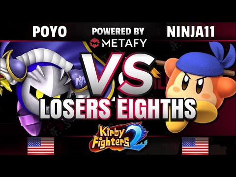 FPS4 Online - Poyo (Meta Knight/Gooey) vs. ninja11 (Magolor/Bandana Dee) - KF2 Losers Top 8