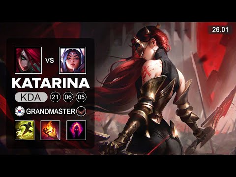 Katarina vs Irelia Mid - KR Grandmaster - Patch 26.01 Season 16