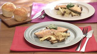 【3分クッキング公式】鮭ときのこのバターソテー