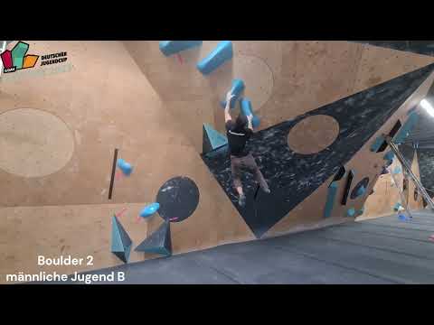 Qualifikation Boulder 1-3 - Männliche Jugend B&A - 2. DJC (B) 2023 Bexbach