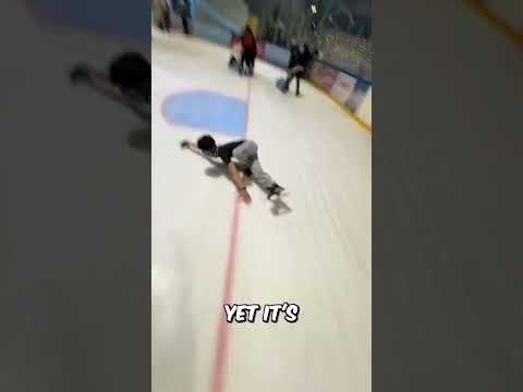 PROFESSIONAL Speed Skater Shocks Everyone at Ice Ring!