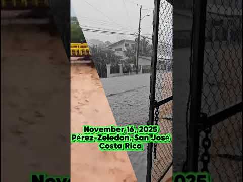 November 16, 2025, Pérez-Zeledon, San José, Costa Rica, heavy rains triggered severe flooding