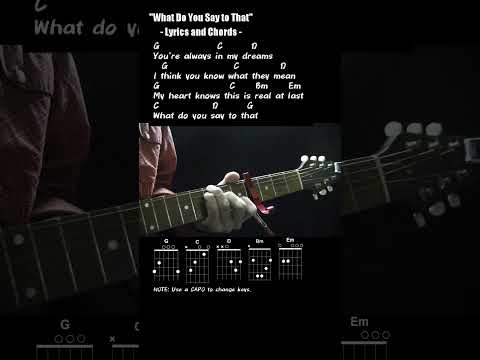 What Do You Say To That - George Strait