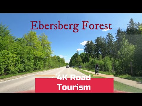 Driving Germany: St2080 Poing - Ebersberg - 4k scenic drive through The Ebersberg Forest