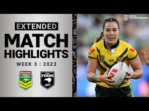 Jillaroos v Kiwi Ferns | Extended Highlights | Pacific Championships, 2023 | NRLW