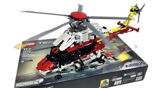 LEGO Technic 42145 Motorized Rescue Helicopter in Motion Realistic Roto Winch Gearbox in Motion (4K)
