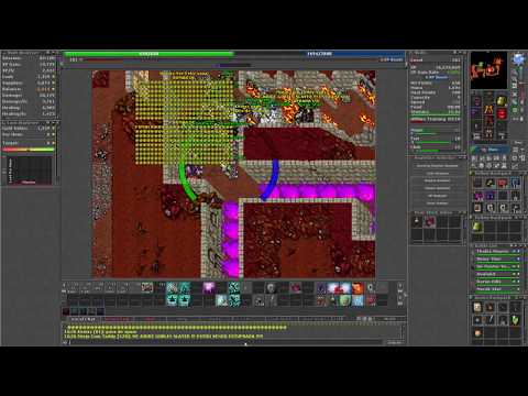 The PITS OF INFERNO Quest - CONCLUÍDA - Sorc - Flamer #13 Tibia #44 -