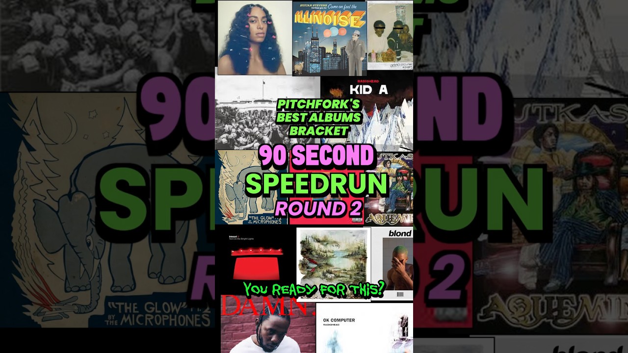 Pitchfork's Best Album Bracket: 90 Second Speedrun of Round 2