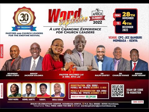 WORD EXPLOSION AFRICA SUMMIT | Day 6 Session 1 | The Promise still Stands - Bishop Jackson Solonka