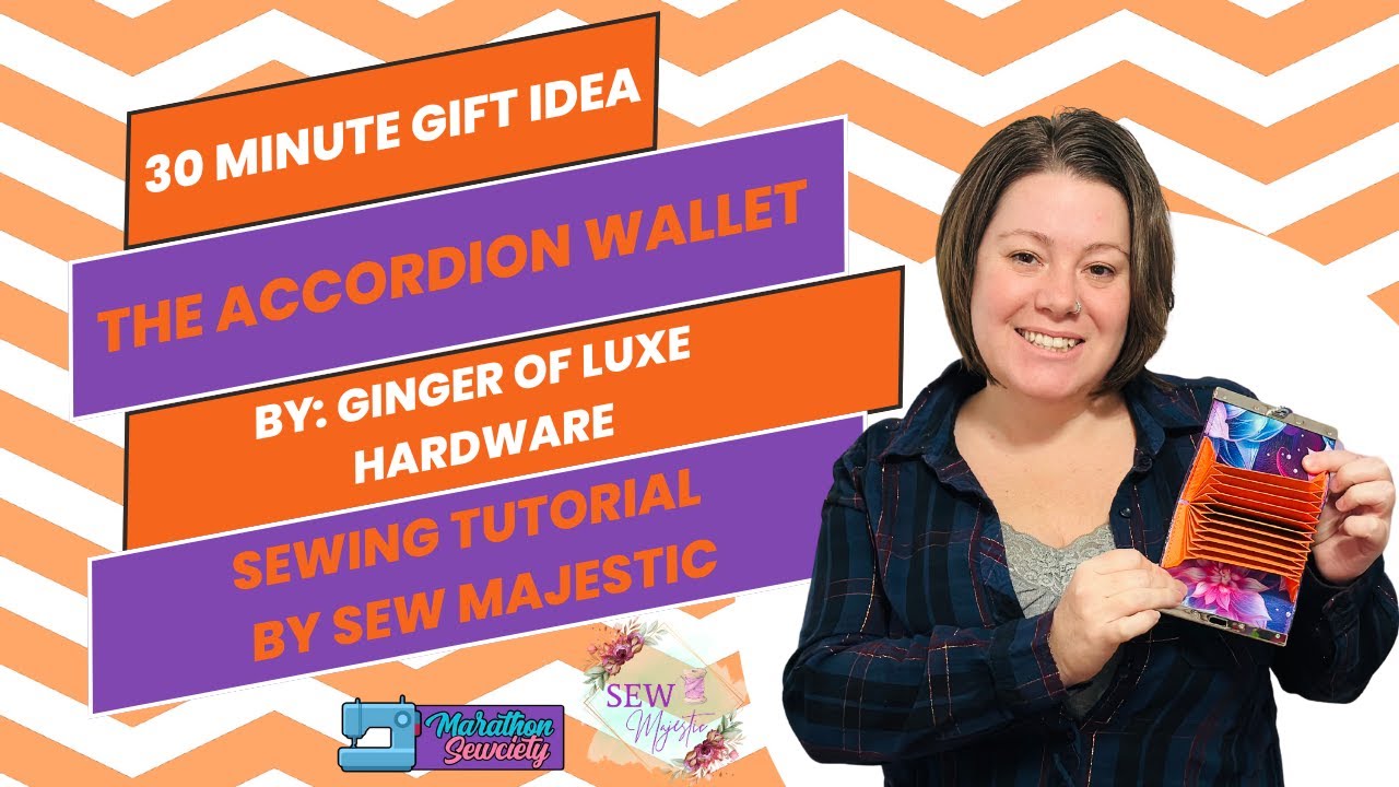 The Accordion Wallet by Ginger of Luxe Hardware - Sewing Tutorial by Sew Majestic