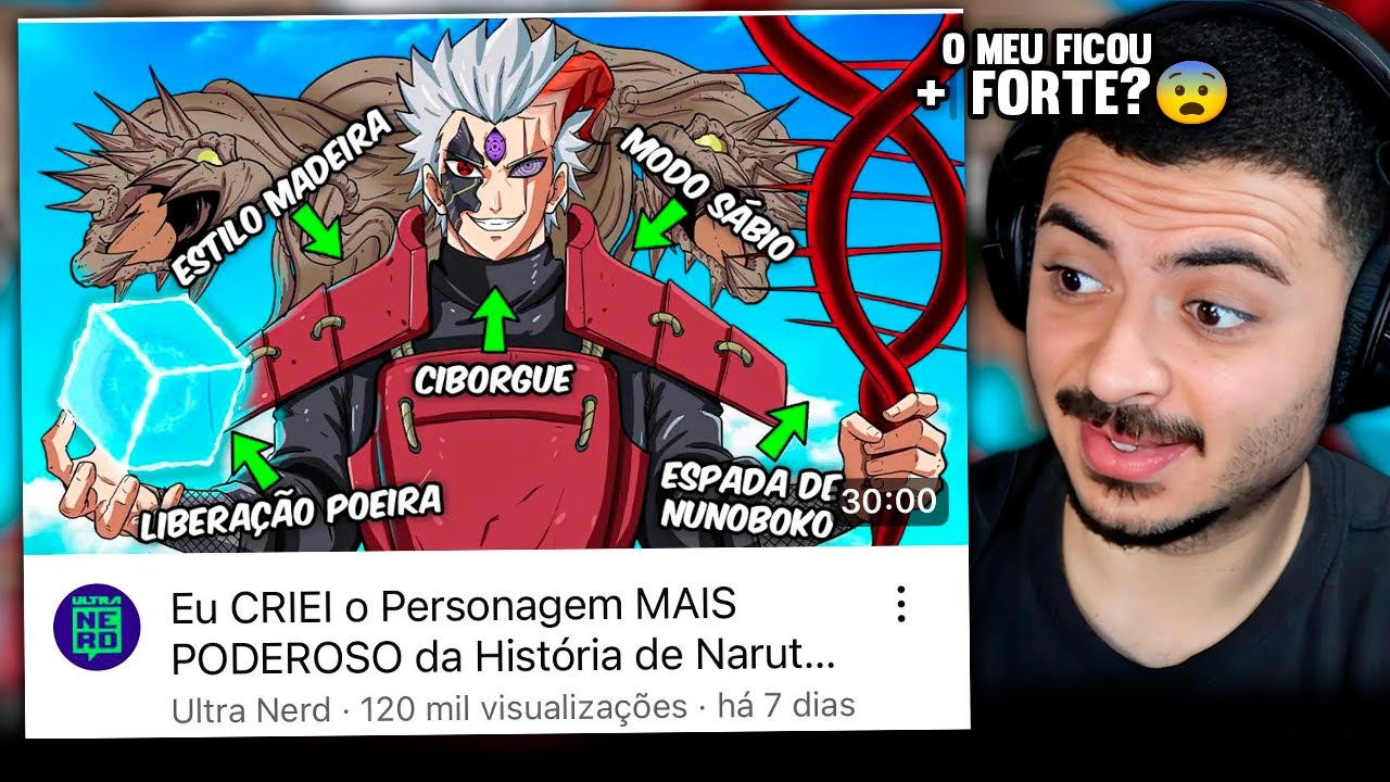 KAMUZ REAGE: Eu CRIEI o Personagem MAIS PODEROSO da História de Naruto 😱