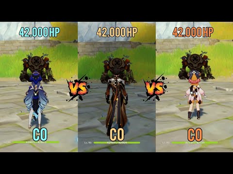 Layla C0 vs Zhongli C0 vs Diona C0 Best Shield...? #laylagenshinimpact#zhongli #diona