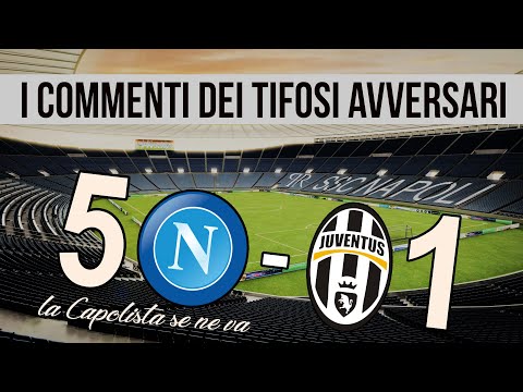 NAPLES 5 - JUVENTUS 1 (mix HIGHLIGHTS and LIVE REACTIONS Serie A) Comments from opposing fans.