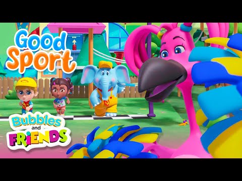 Learn Good Sportsmanship with Bubbles and Friends | Full Episode + Song for Kids