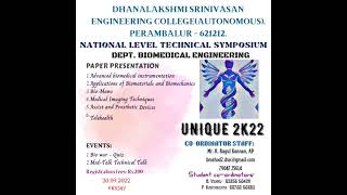 NATIONAL LEVEL SYMPOSYUM UNIQUE 2K22