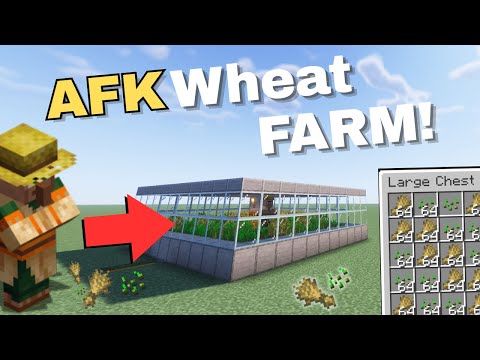 Ultimate AFK Wheat Farm in Minecraft 1.21 - Villager Auto Harvest Tutorial