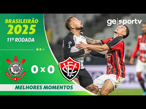 Gols e lances de Corinthians x Vitória