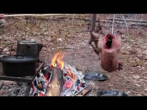Sikipwân (Northern Coastal East Cree) open fire roasted goose