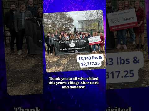 A smashing success! 👏 Thanks to all who donated and visited the Village After Dark! 🎃 #halloween