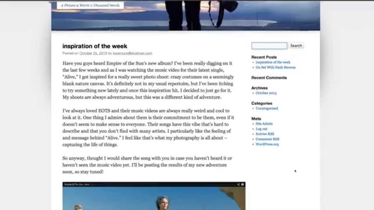 WordPress Step by Step, Step 5: Creating a Blog