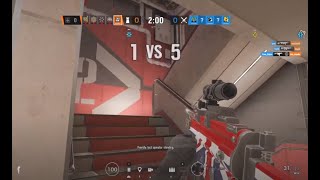 【R6S】１vs５から勝てるわけないだろ