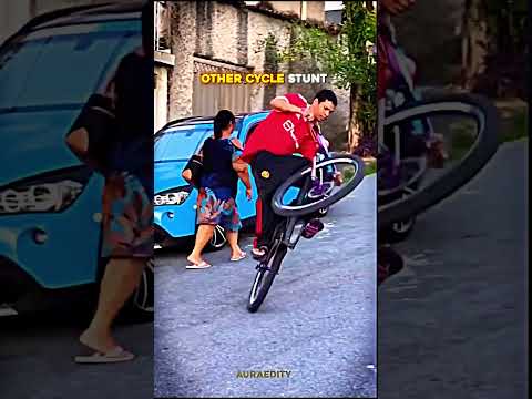 Others cycle stunt vs Last guy 💀 #trollface #skullface #shorts #cyclestunt #trending #fyp