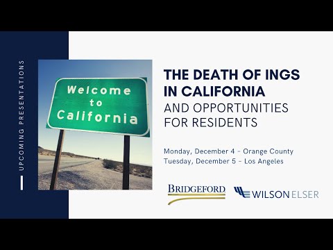 The Death of INGs in California and Opportunities for Residents thumbnail