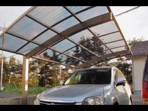 木製カーポート – 車を保護するための 18 の最新 DIY アイデア  庭園